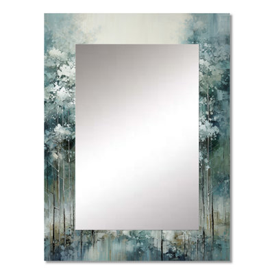 Pine Tree Enchanted Forest I - Green Wall Mirror Decor