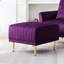 Canapé de salon en velours capitonné à combiner avec canapé modulaire-20075091