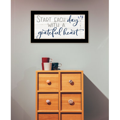 «Fredella Grateful Heart», art mural encadré pour le salon, décoration murale par Susie Boyer