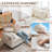 Convertible Sectional Couche,Small Space Couches L-Shaped Sofa W/Storage Chaise, USB Ports, Side Pockets and Pillows for Living Room-1536322042