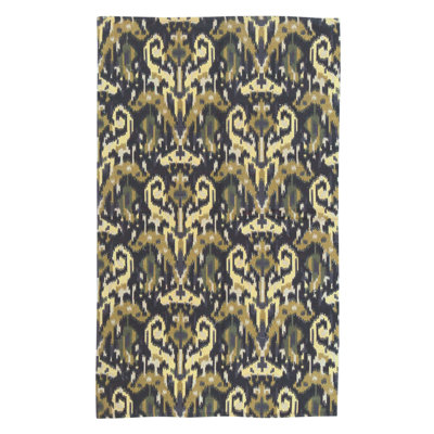 Tapis rectangulaire en laine à tissage plat