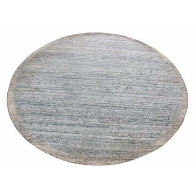 Hand Tufted Modern Solid Silver Textured Pet Area Rug