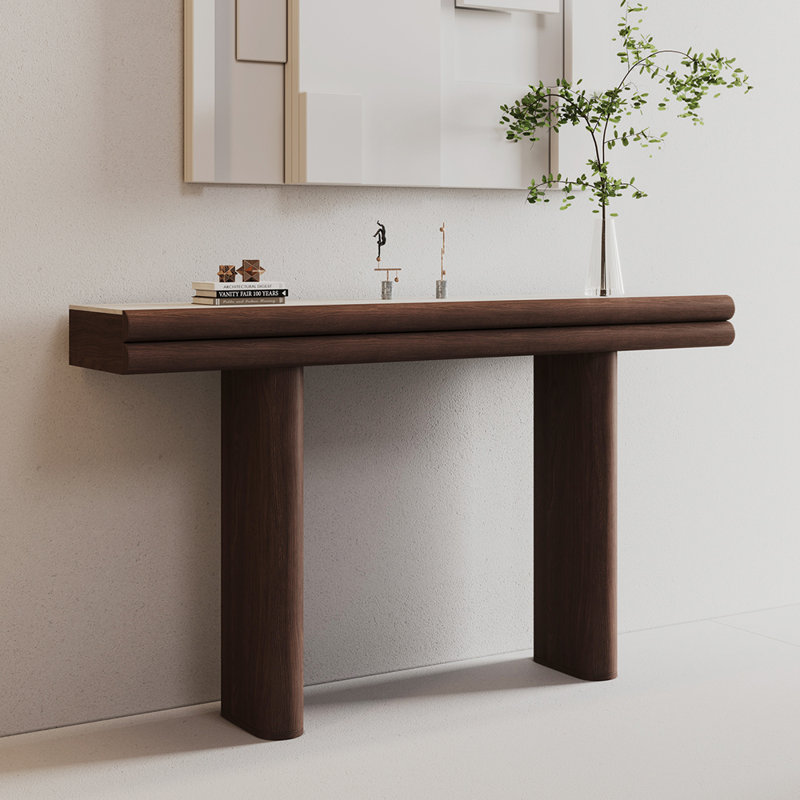 Retro style simple console table, 33.5" H x 55.1" W x 13.8" D