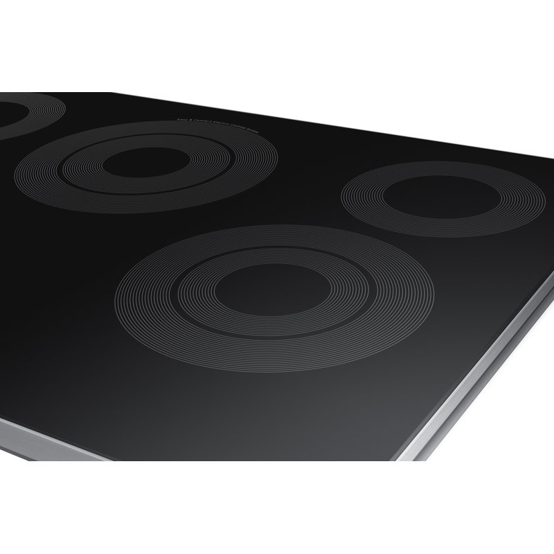 Surface de cuisson électrique intelligente Samsung de 30 po, Acier Inoxydable