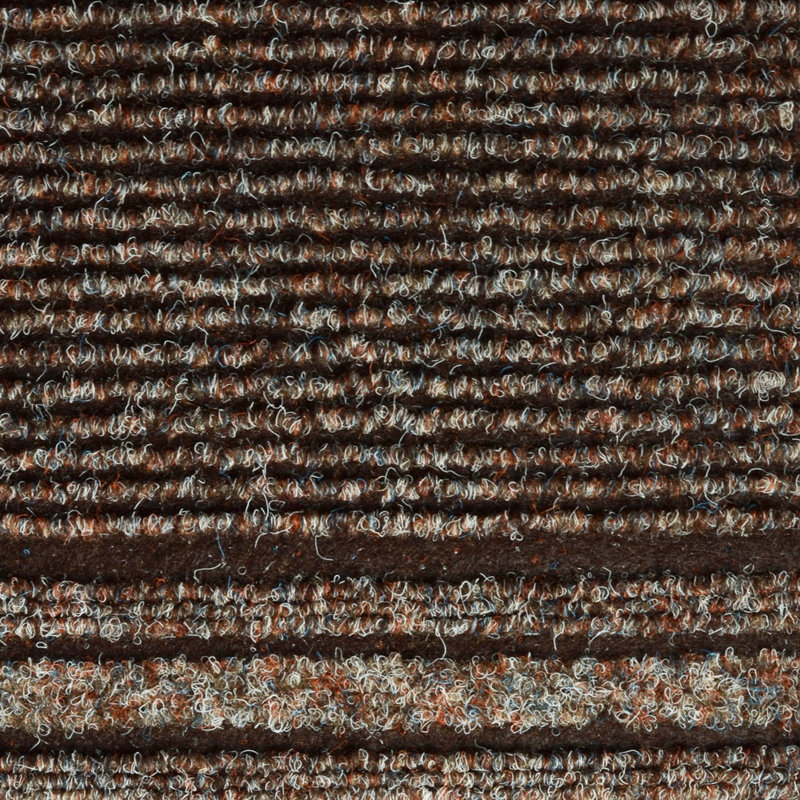 Pacjo Non-Slip Striped Doormat, Rectangle 67 x 91.44cm, Brown
