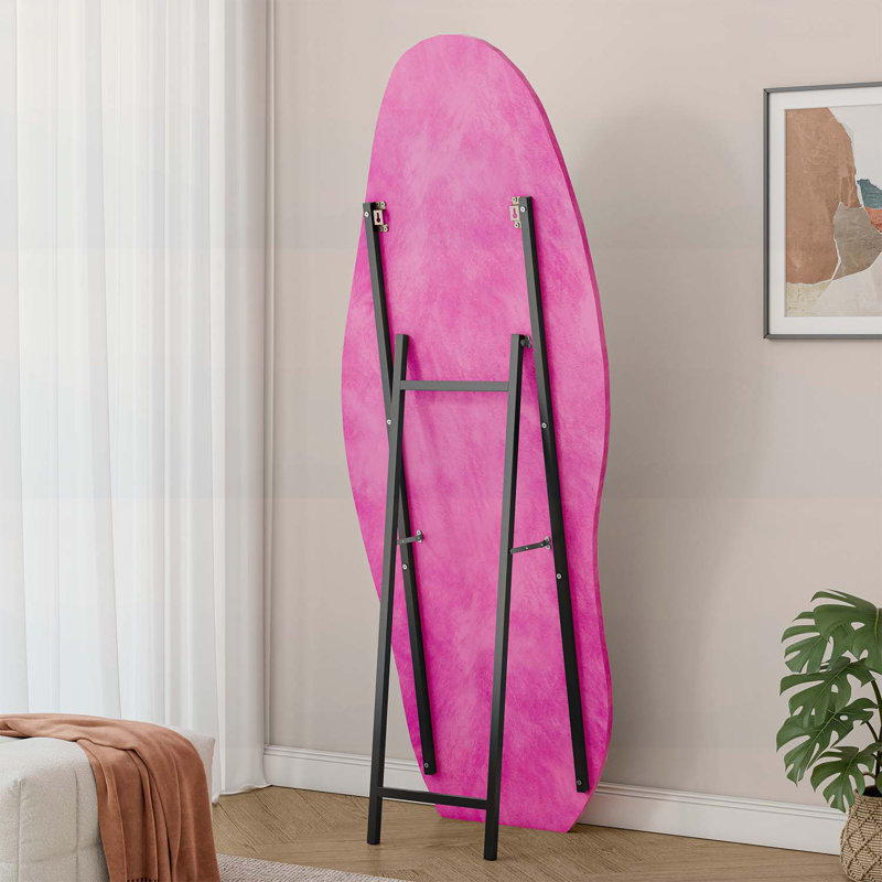 63" x 24" Floor Mirror/ Wall Mirror,Perfect for Bedrooms and Living Rooms, Rose Pink