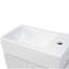 Lavabo de salle de bain de 18,6 pouces avec lavabo, lavabo de salle de bain avec tablettes doubles, direction à gauche ou à droite-108591638