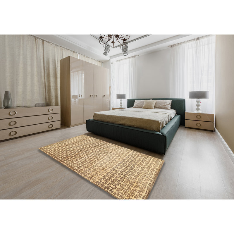 Tapis contemporain brun, Rectangle 6 pi x 9 pi