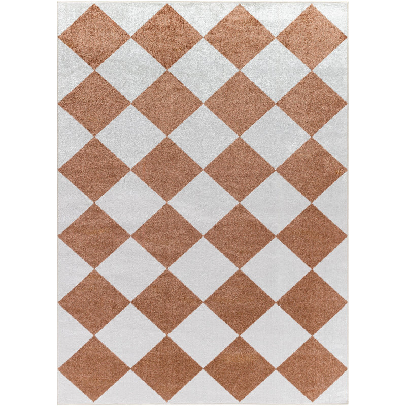 Abdurrhman Geometric Indoor Rug, Rectangle 6'7" x 9'