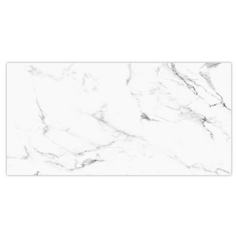Timeless Calacatta 13" x 26" Porcelain Marble Look Wall & Floor Tile