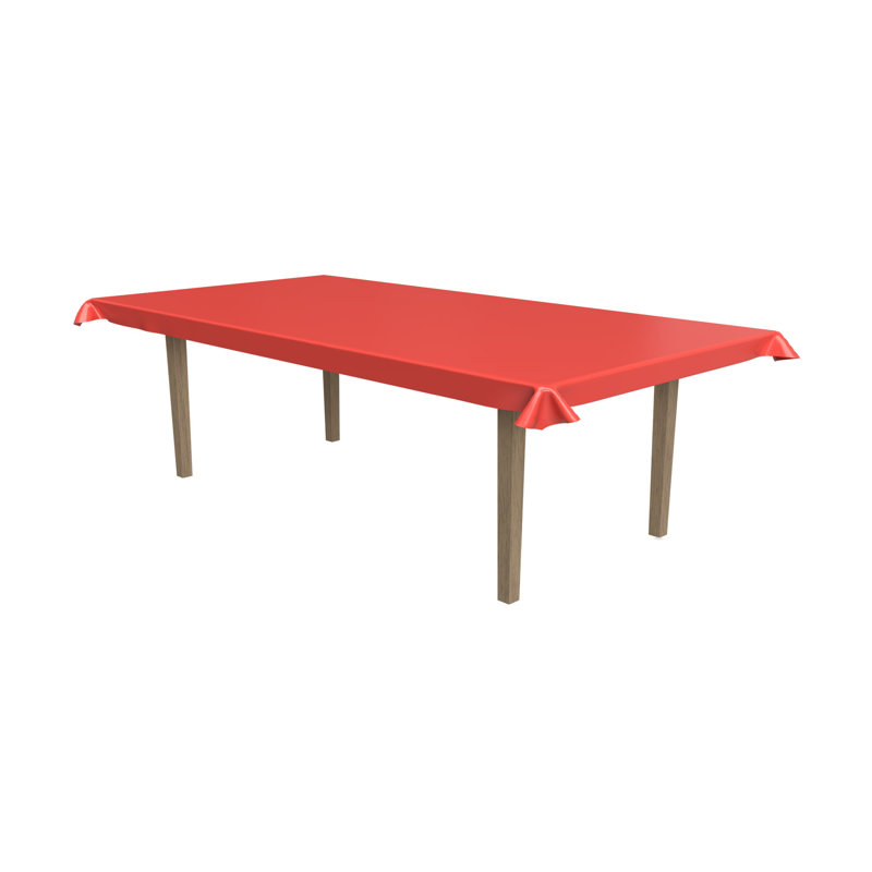 Rouleau de table en plastique - 40 po x 100 pi - paquet de 1, Rouge