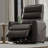 Faux Leather Power Lift Chair In Bentley Dark Brown-1006903569