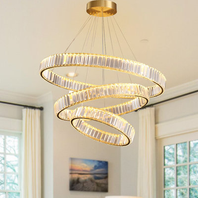 Lustre moderne en cristal Klarke