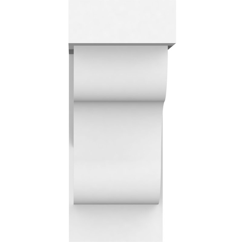 Support standard en PVC de qualité architecturale avec extrémités en bloc l 5 po x P 12 po x H 12 po