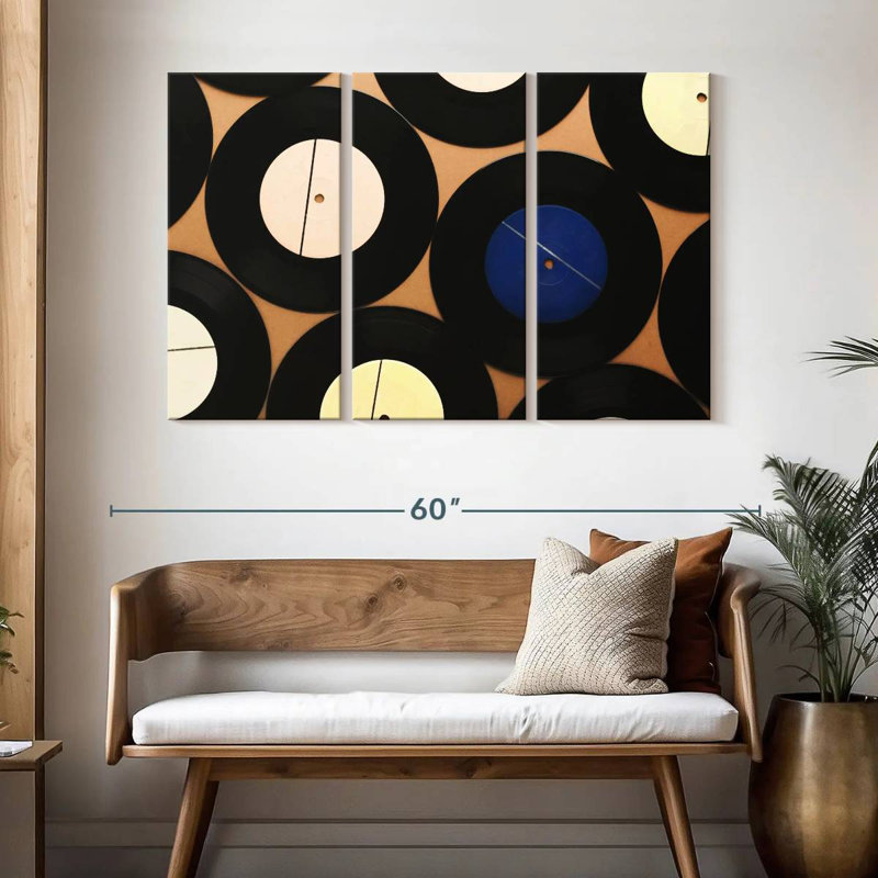 Abarca Vinyl Record Collection, 32" H x 50" W
