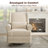 34" Wide Swivel Rocking Nursery Recliner Comfortable Upholstered Glider-89668970