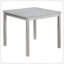Ensemble de table de salle à manger en bois 5 pièces, ensemble de table de cuisine avec une table carrée et 4 chaises rembourrées, table de salle à manger en bois avec décoration en cristal et ensemble de chaises pour la cuisine, la salle à manger, gris argenté