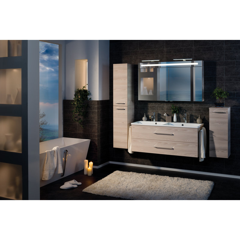 B.Clever Bathroom Cabinet, Alaska ash