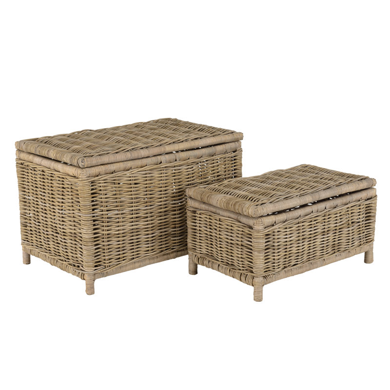 Bay Isle Home Alisyn Rattan Decorative Basket