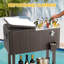 Glacière à roulettes pour terrasse 80 Qt.