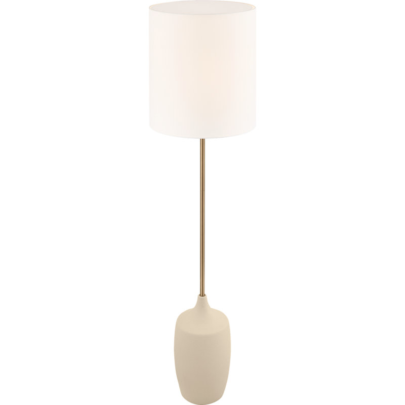 Richard June Transitional Sayer Floor Lamp, Ivory