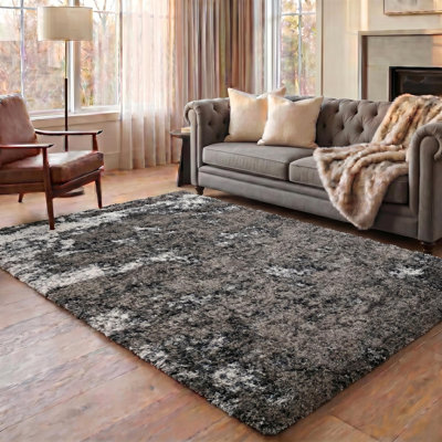 Tarbox Solid Colour Shag Area Rug