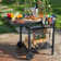 Sherlly Outdoor Grill Dining Cart Movable Pizza Oven Bbq Outdoor Worktable