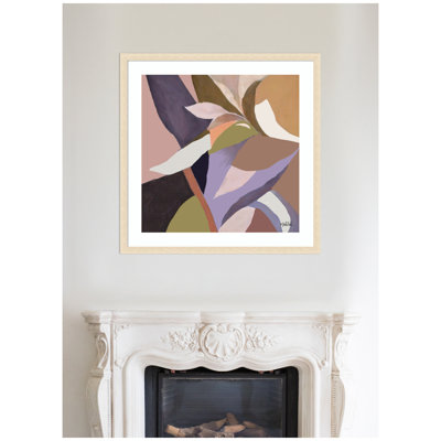Azure stems by Inkheart Designs Framed Wall Art Print