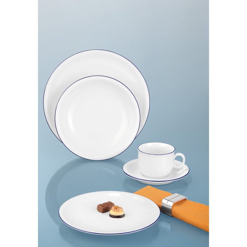 Blaurand Coffee Cup, Blue Rim