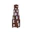 Bibliothèque rotative en bois massif Nut-Brown