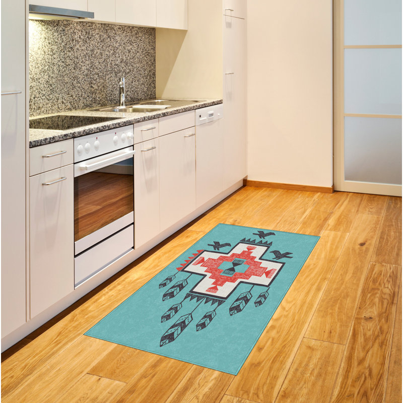 Tapis décoratif Tribal, Rectangle 2 pi 7 po x 5 pi