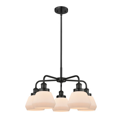 Bianet 5 - Light Glass Dimmable Chandelier