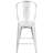 Angelean 24" High Distressed Metal Indoor-Outdoor Counter Height Stool - Back-1736821950-1683327244