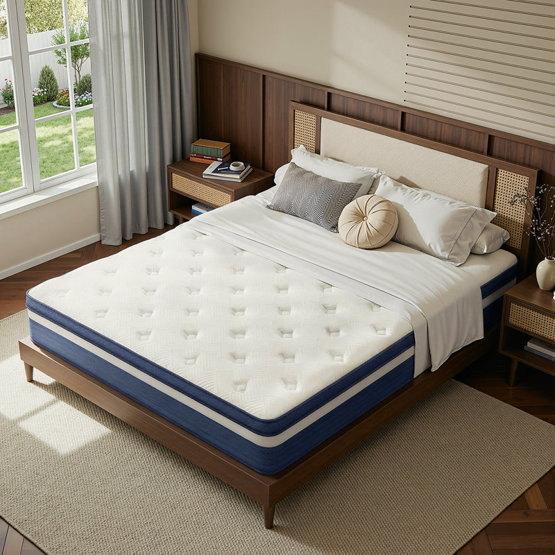 8 Inch Medium Firm Memory Foam Hybrid Mattres ，10-Year Warranty, Standard Profile (8”), King