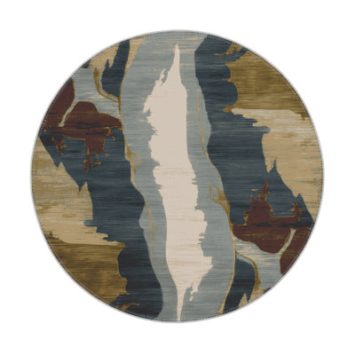 Tapis intérieur et extérieur gris Watercolor
