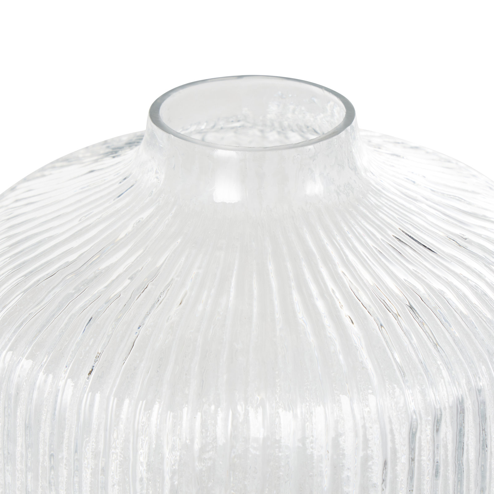 Perry Glass Table Vase, 7.85" H x 8.4" W x 8.4" D
