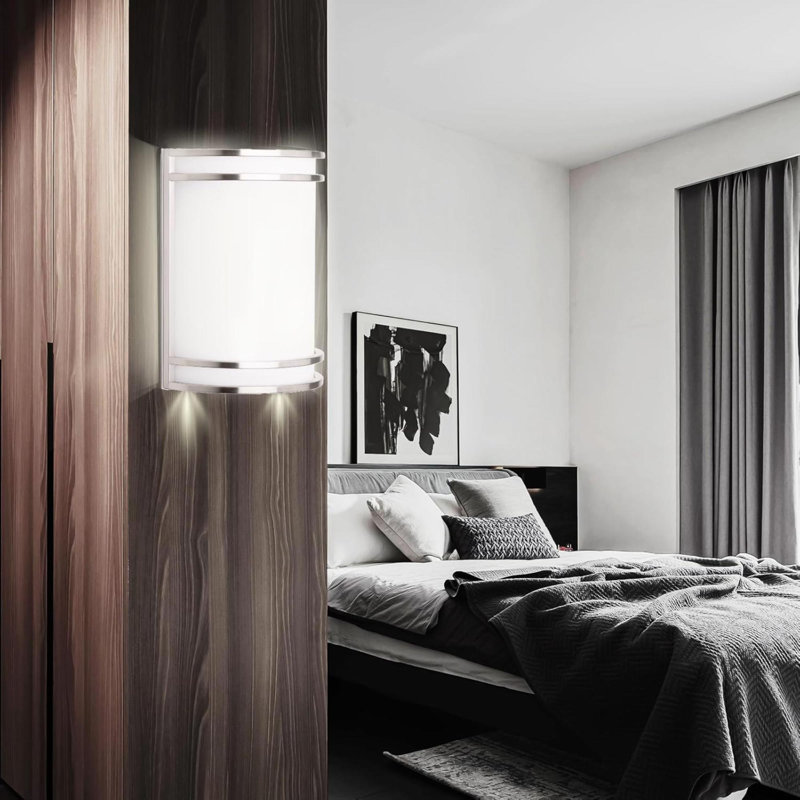 Indoor Wall Sconce, Half Cylinder Wall Light Fixture, Color Temperature Adjustable, Dimmable LED Modern Wall Light For Hallway Bedroom Living Room