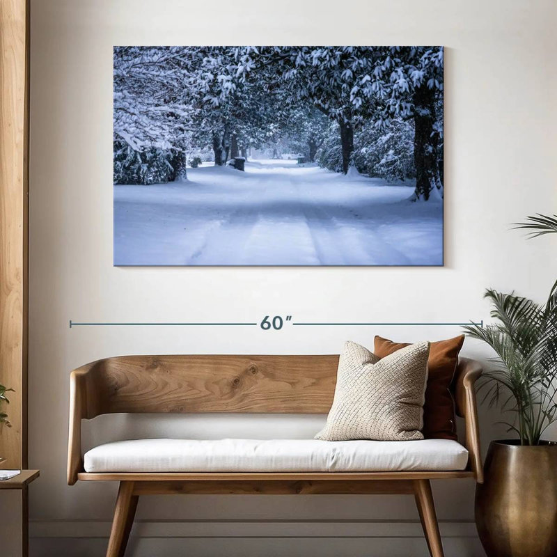 Jour neigeux, H 32 po x l 48 po