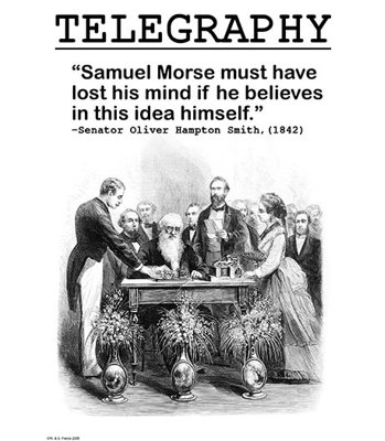 « morse telegraphicy » par wilbur pierce, impression