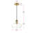 Inola 1-Light Glass Dome Pendant -247275958