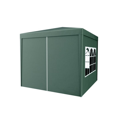 Auvent extérieur de 10 pi x 10 pi avec 4 murs amovibles - pour les parties de pendaison de crémaillère, tente de pavillon de mariage de mariage de 10 pi x 10 pi, événements sur les parois latérales,