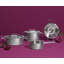 Ensemble 9 pièces en acier inoxydable avec couvercle en verre Fissler Pure Collection