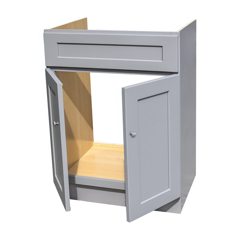 Hallatrow 24" Shaker Gray Bathroom Vanity Cabinet