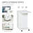 Brigitte 76cm H x 60cm W Book Cart with Wheels-1556905642