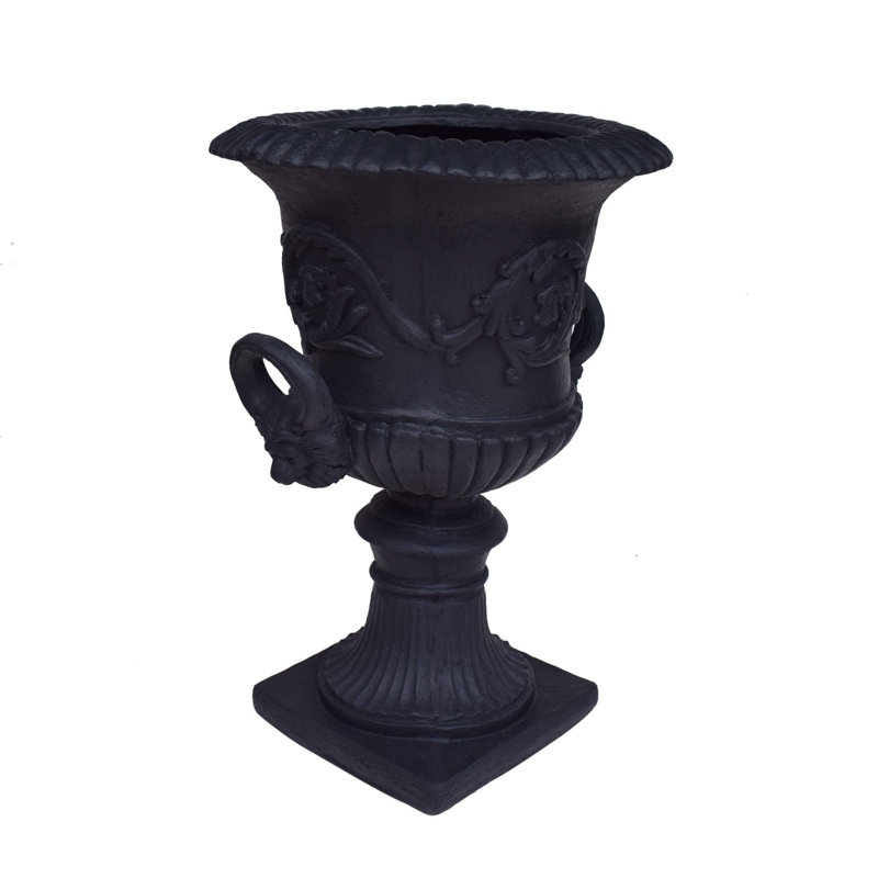 GARDEN URN PLANTER, Black