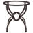 Hayek Round Metal Dining Table Base Gunmetal-1426008448-1426008449