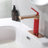 Weshi Brushed Rose Gold Modern Single Handle Single Hole Bathroom Sink Faucet, Lead-Free Solid Brass with Pop-up Drain & Drain Assembly