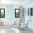 21"X16" White Ceramic Rectangular Wall Mounted Bathroom Sink With Faucet Hole And Overflow