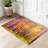 Orange Oil Painting Landscape Colorful Autumn Trees Abstract Forest Aspen Machine Washable Indoor Area Rug-1565825273