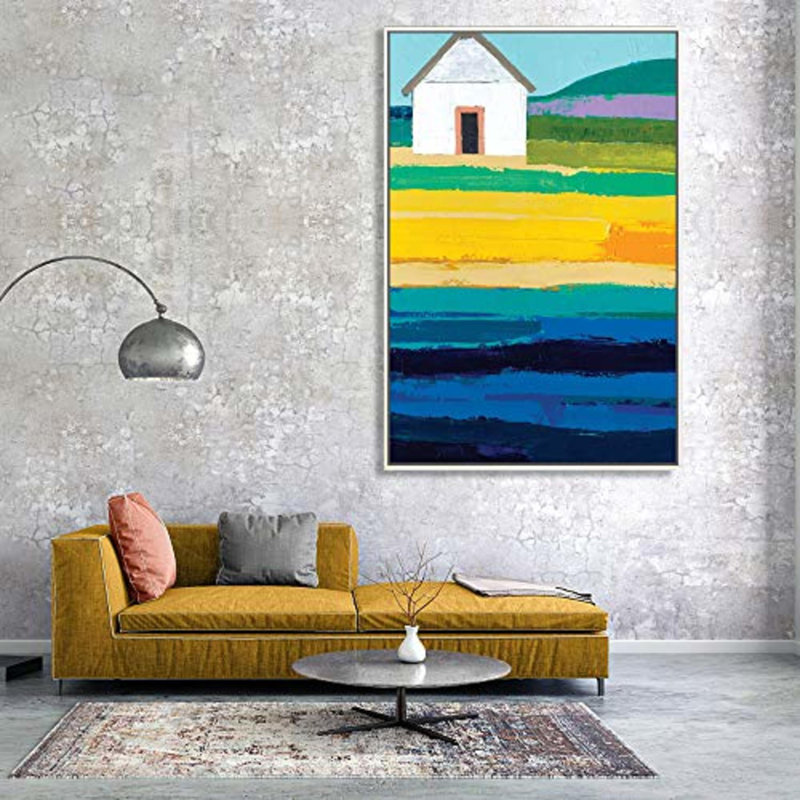 Idea4wall, art mural sur toile encadré pour le salon, chambre à coucher, impressions abstraites sur toile minimalistes pour la décoration de maison moderne prête à être accrochée - M26